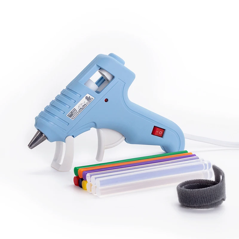 Hot Melt Glue Gun Electric 20w With Glue Sticks Hot Cordless Guns Glue for Packaging, DIY, Arts & Craft, Repairing