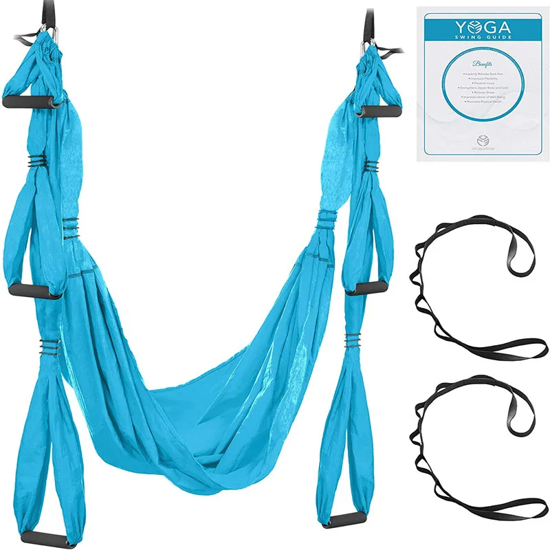 Aerial Silks Equipment for All Levels  Medium Stretch Aerial Yoga Swing  Hammock Kit - Perfect for Indoor Outdoor Aerial Dance