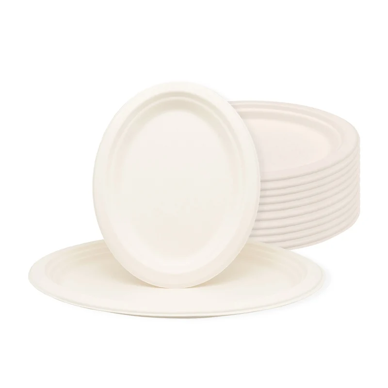 Factory Directly Provide disposable tableware for weddings dinner plate set disposable paper tableware 7 inch  plate