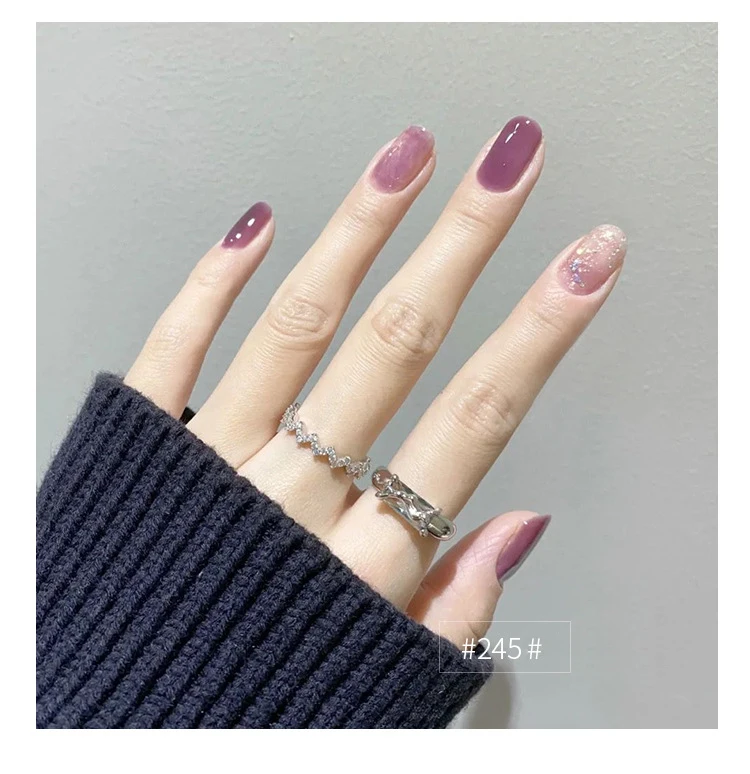 Summer spring 24 colors Ice through nail polish uv gel nude translucent uv poly gel nail polish other nail painting