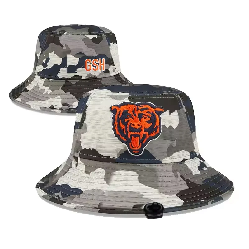 n F L newly designed 3D embroidered logo for male and female fans of hip hop bucket hat