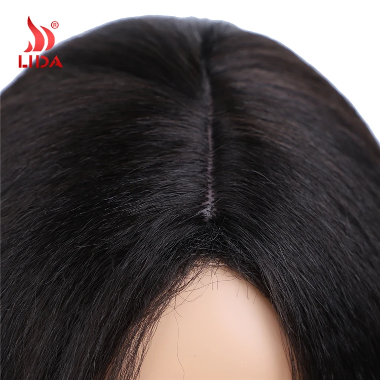 Lida Synthetic kinky straight wig 16-24inch long full puffy hand tie skin all color 6611T Wigs