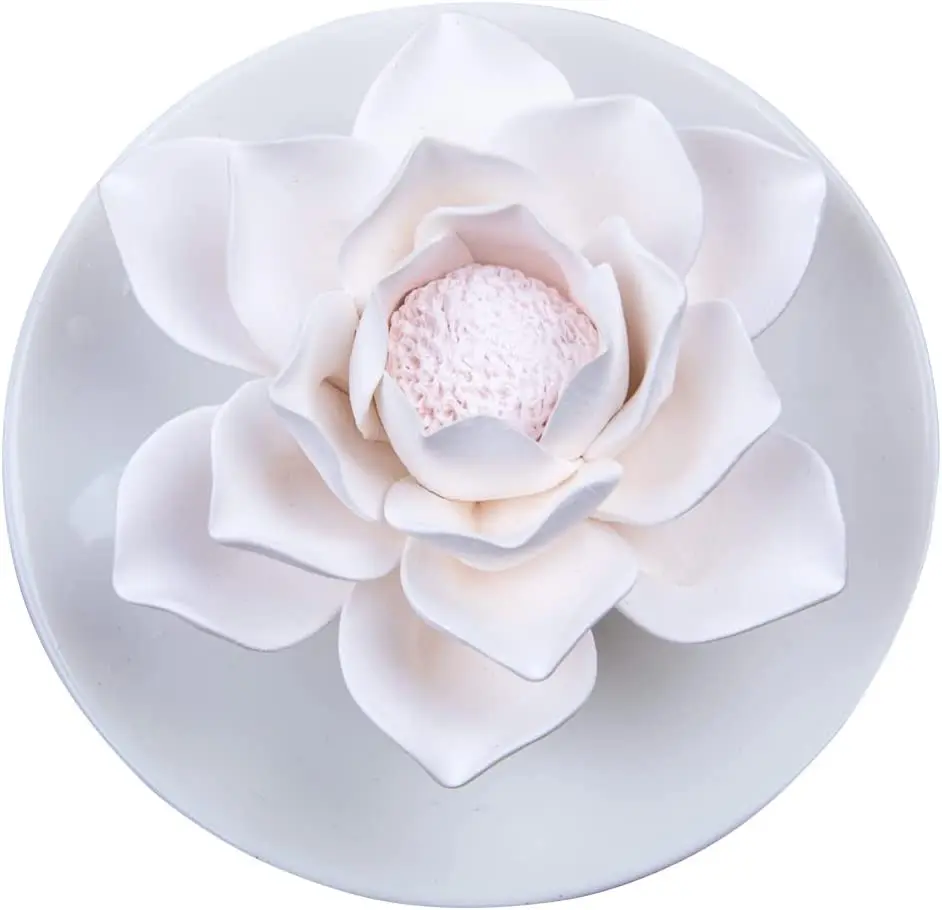 Non-Electric Ceramic Essential Oil Diffuser White Porcelain Aromatherapy Diffusers for Small Room Ceramic Passive Diffuser
