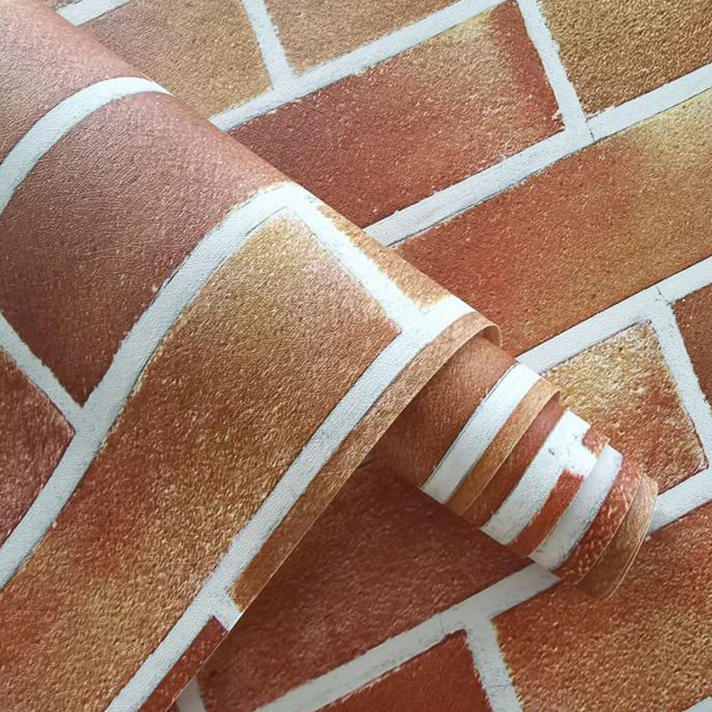 Decorative designs plastic washable 3d pvc vinyl self-adhesive wallpaper for restaurant