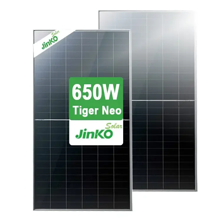 JINKO Tiger Neo 78HL4-BDV 625-650 с полуэлементным двусторонним модулем N-типа 78 двойными стеклянными солнечными панелями
