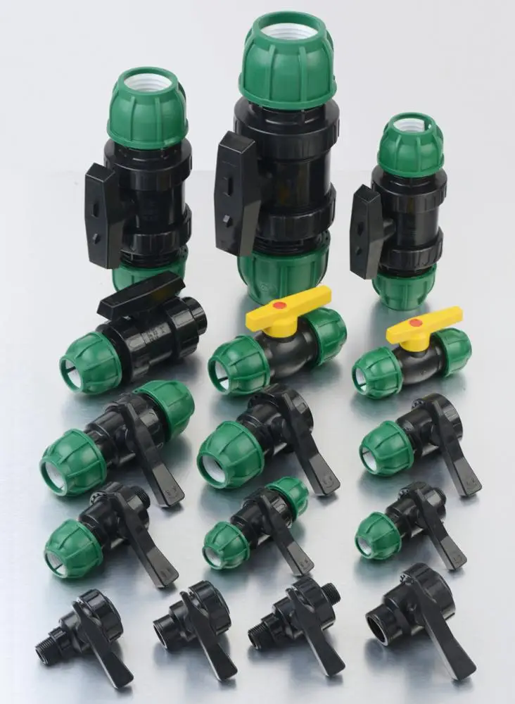  KEXING Оросительная сельскохозяйственная нажимная фитинга PP PN16 PN10 ISO CE HDPE пластиковые зажимные сиденья
