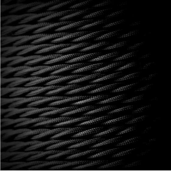 2*0.75 Vintage flexible Cable Electrical Wire Twisted Cable Retro Textile Pendant Light Wire