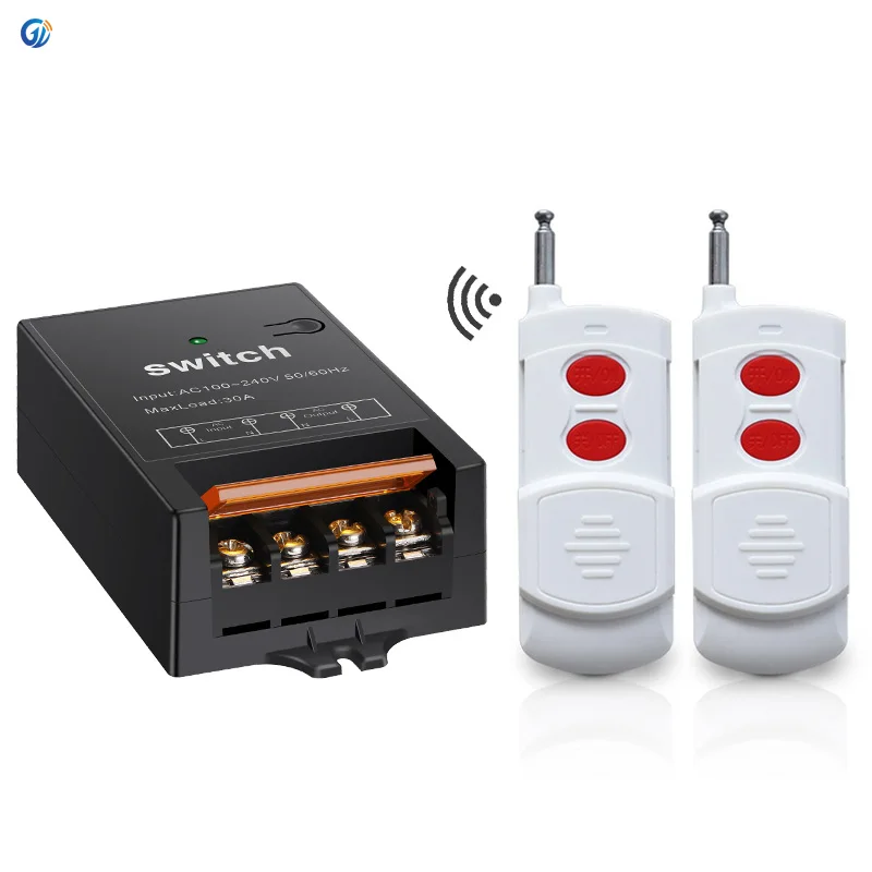 high quality high power outdoor ac 220v 110v home wall light RF intelligent digital  Wireless Remote Control Switches for motor