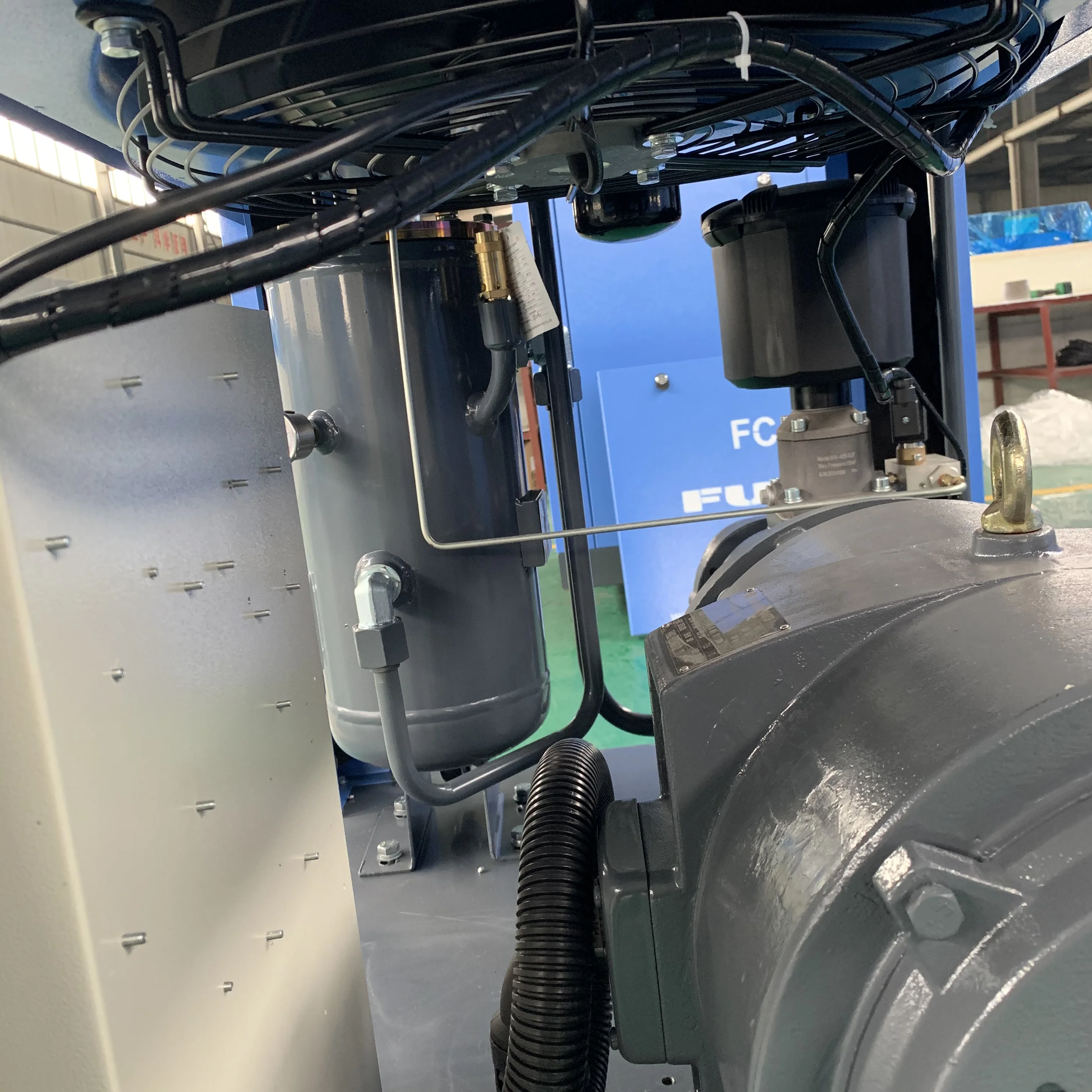 FUCAI Chinese permanent magnet  supplier 11kw 15hp 8 bar pressure air compresor