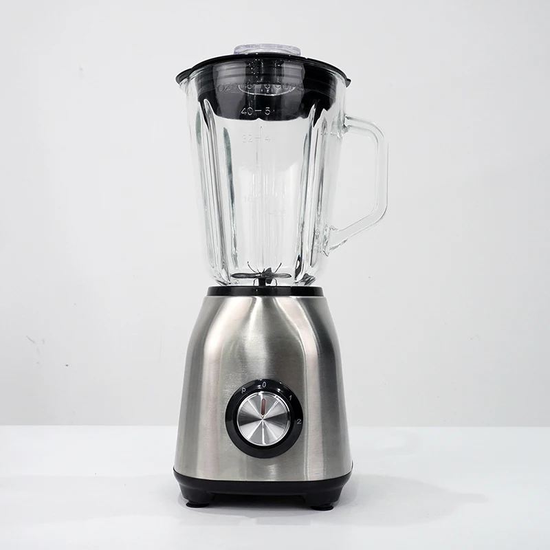 1.5L Volume Knob Style OEM Household Glass Large Jar Blender 350W  3 Speeds Multifunctional Retail Portable Blender