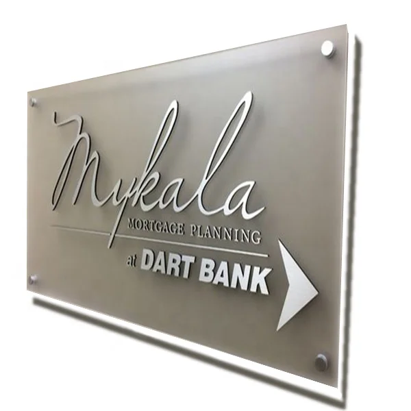 plexiglass logo block acrylic  display print engraved acrylic Signboard