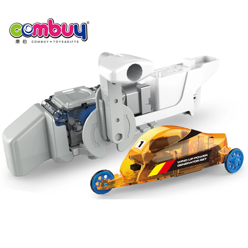 DIY hand-powered children self assembly toy car diy education