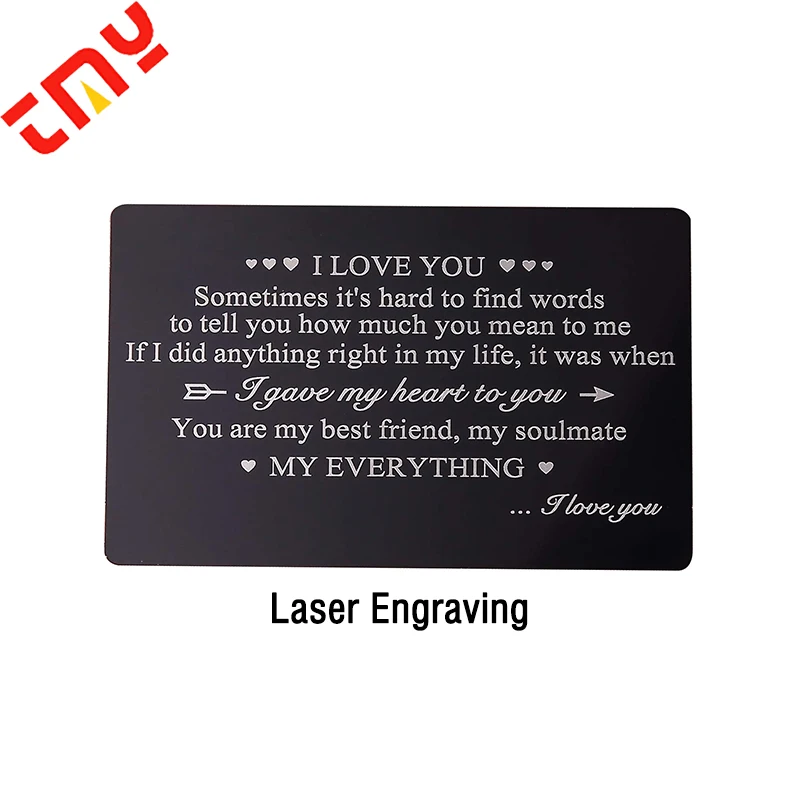 Cheap Price Wholesale Blank 0.8Mm Thick Anodized Aluminum Business Card With Laser Engraving