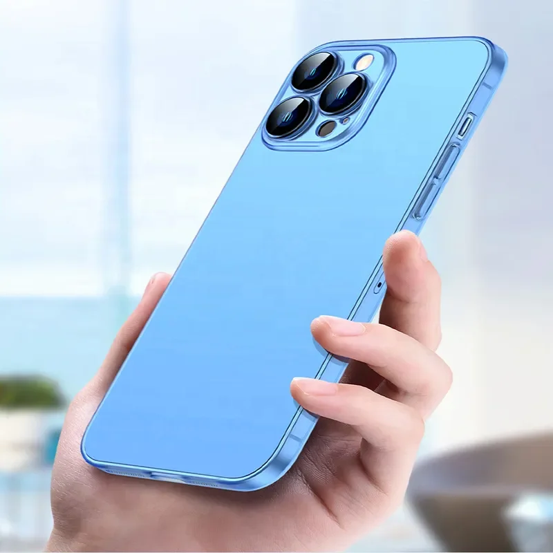 Dustproof Ultra Thin Lens Protection Mobile Phone Case Frosted Transparent Phone Cover for iPhone 12/13/14/pro/plus/pro max
