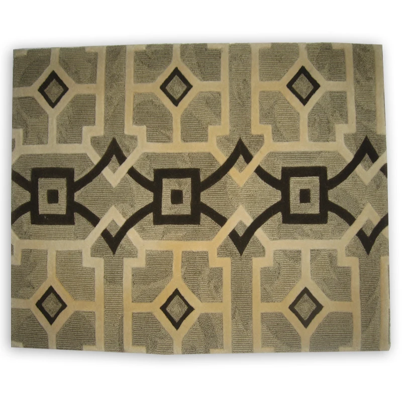 
High Level Custom Floor Mat Carpets Handtufted Cotton Carpet Rug 