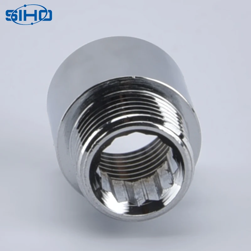 Male female thread stainless steel brass extension nipple with top quality