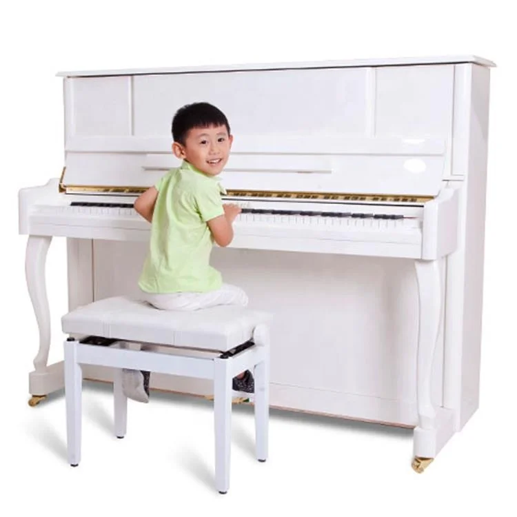 KU-123 Factory direct the best-selling for family use white Mechanical upright Acoustic piano
