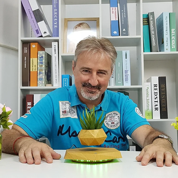 Стеллаж для растений керамическая подставка умный бонсай креативные Садовые принадлежности магнитный левитирующий плавающий