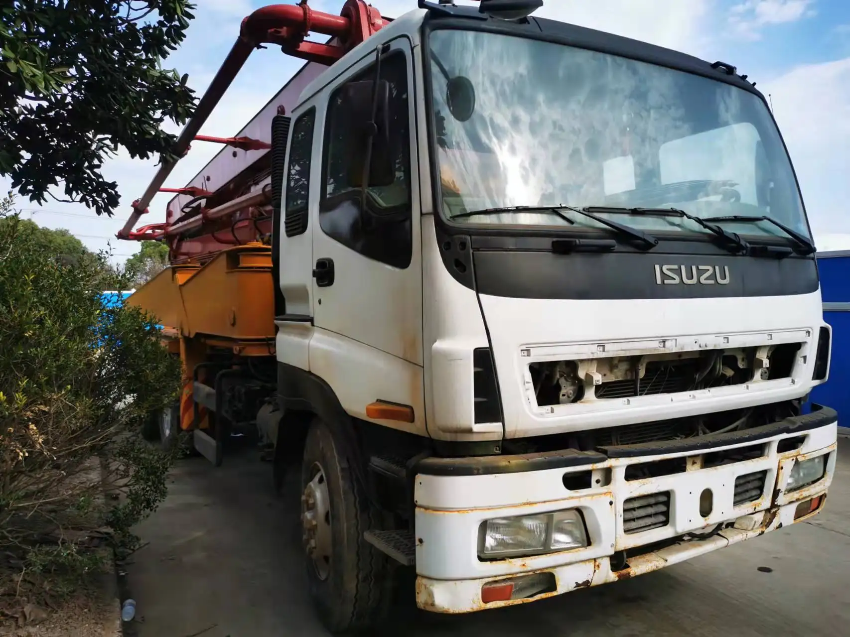 China Sany Used Truck Mounted Concrete Pump Truck 37m 42m concrete truck