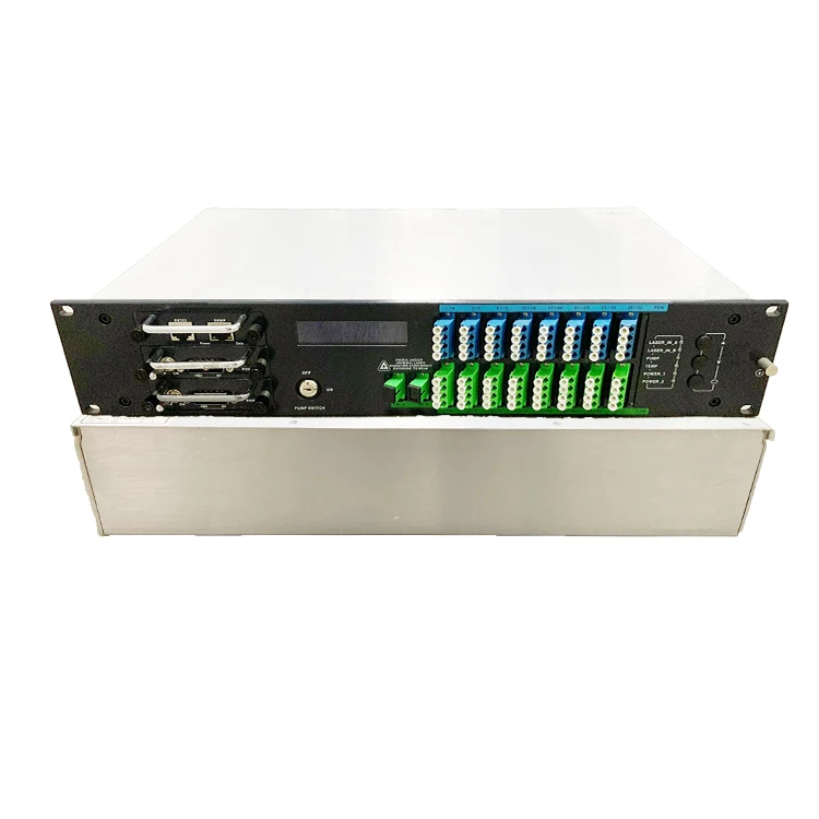 CATVSCOPE Triple Play Soultion FTTH JDSU PUMP 32 Ports Carrier-Grade Design1550nm Fiber Optical Amplifier EDFA EYDFA with WDM