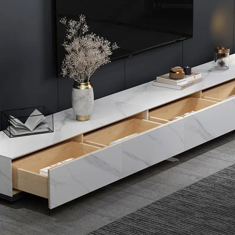 Nordic creative top Living room Artwork luxury Side Round Marble Rock Plate Accent modern Coffee Table