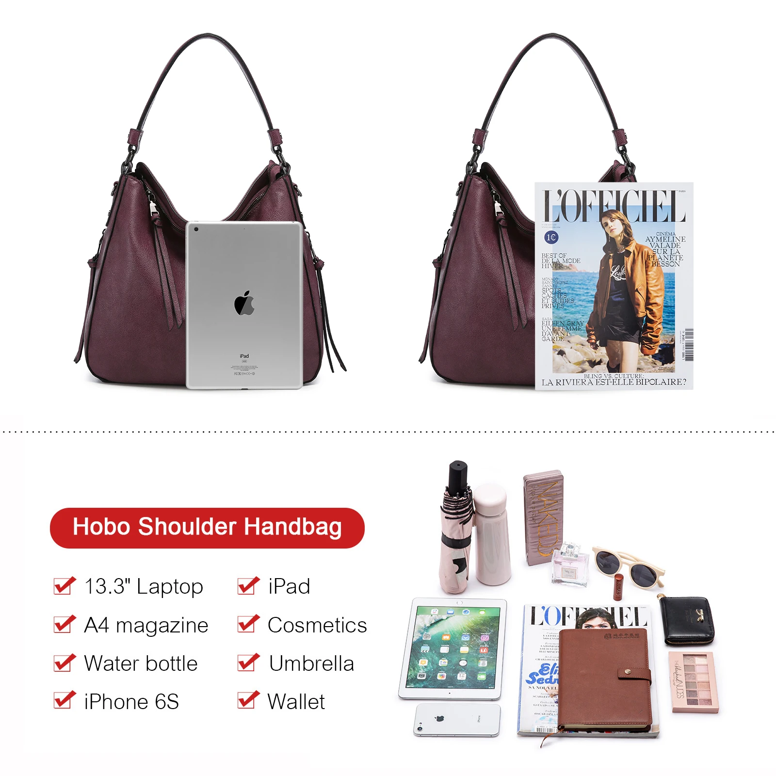 2022 Realer wholesale bags fashion purses and handbags PU leather women hobo shoulder tote bags custom luxury handbags for women