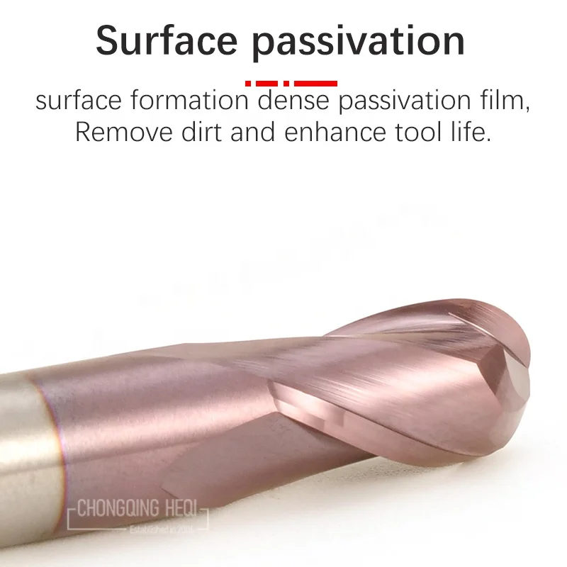 2 Flute Ball Nose End Mill 4/6/8/10mm Shank CNC Router Bit R0.2 R1.0  R0.5 R2.0 R3.0 mill drill Spiral Milling Cutter for metal