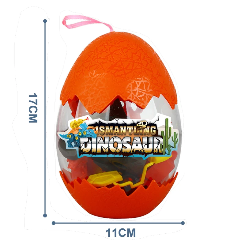 Double Crown Dragon Educational Take Apart Dinosaurs Plastic Egg Assembled small dinosaur Toys