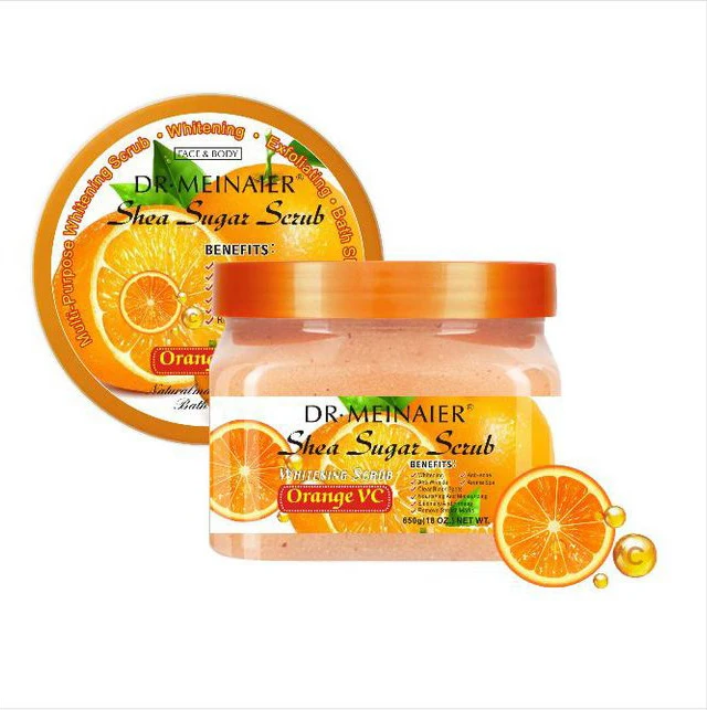 New Natural Vitamin Sugar Scrub Face and Body Skin care Bath Salt Deep Clean Hydrating Aroma Whitening Scrub