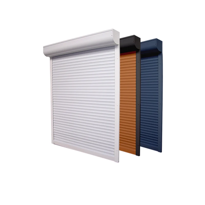 Popular Rolling Shutters Sound And Heat Insulation Roller Windows Modern Aluminium Roll Up Doors And Windows