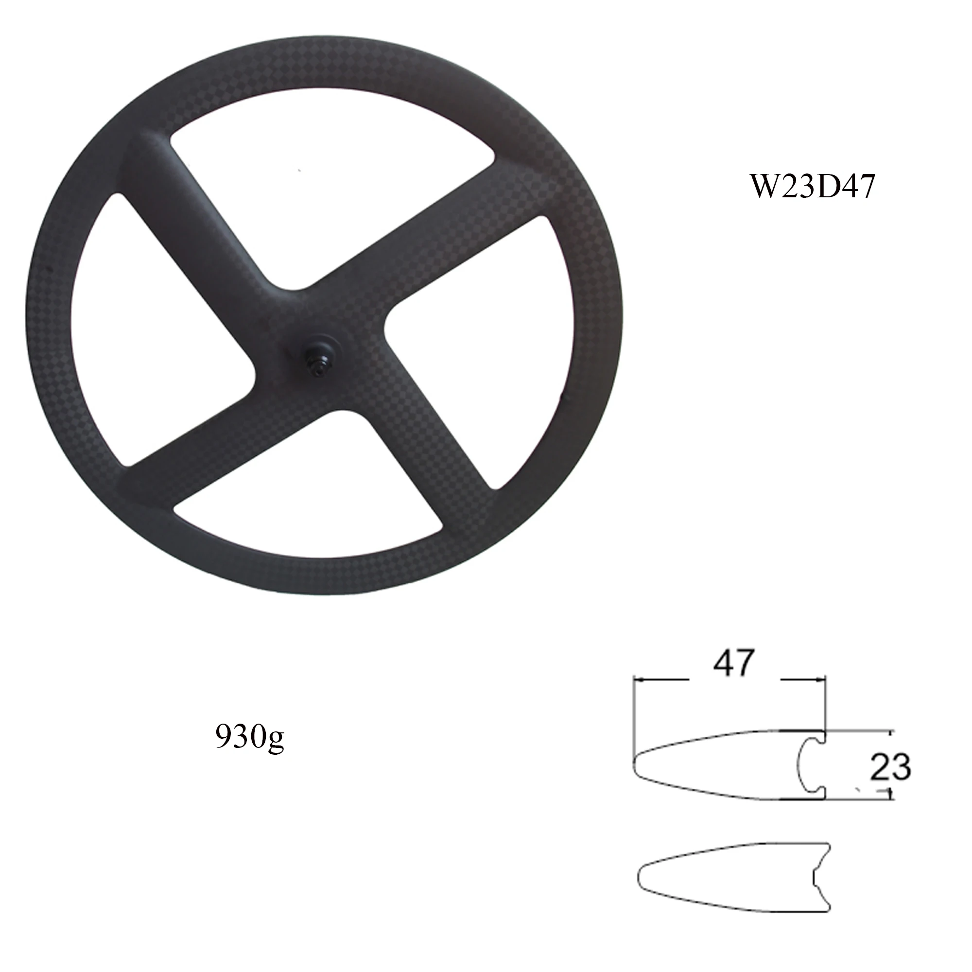 Pro Carbon Wheels 4 Spoke Bicycle Wheel Track/Road Time Trial Disc brake Wheelset  700c bike carbon four spokes Wheels