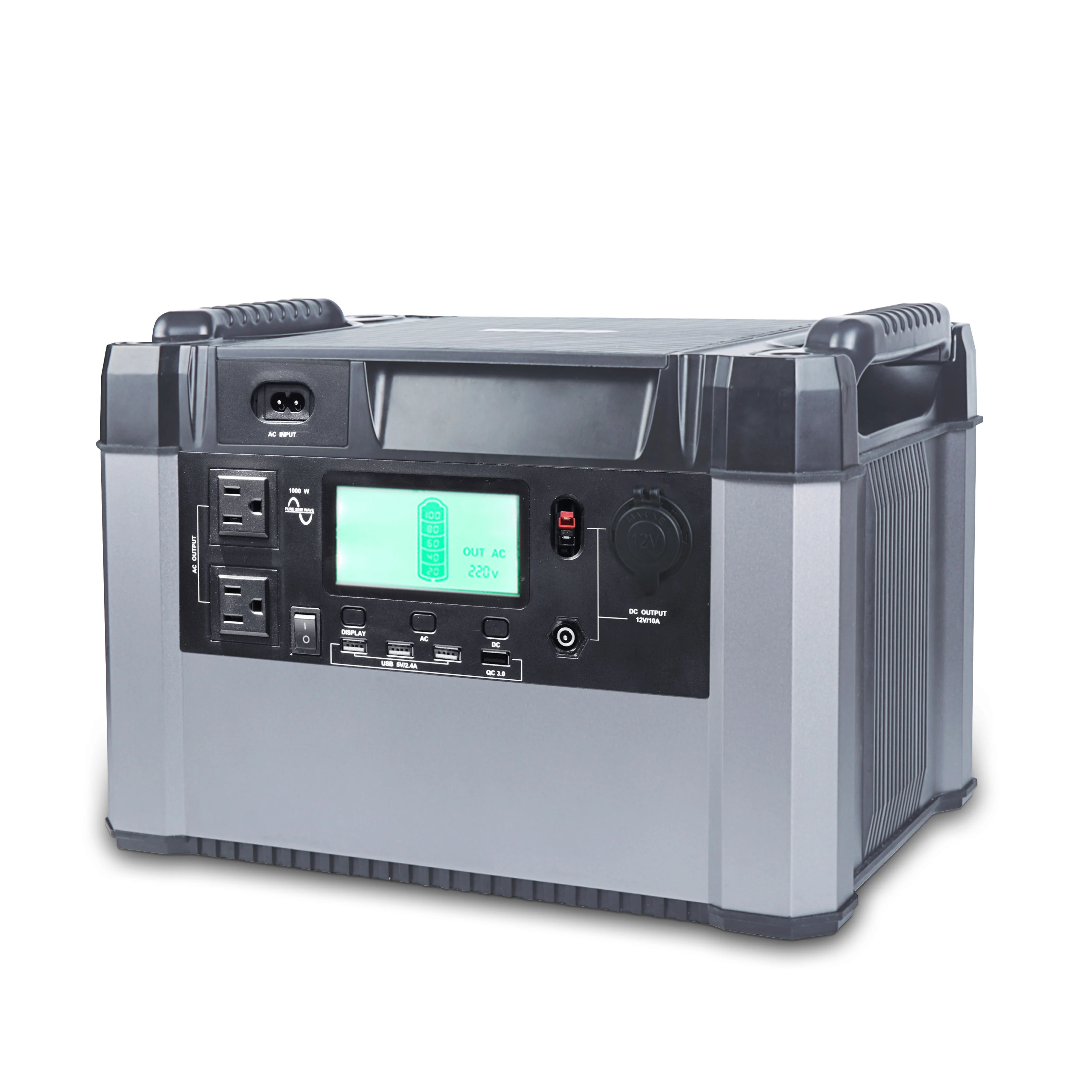 
New release 1000W portable power station 1100Wh USB Solar portable power station for home application 