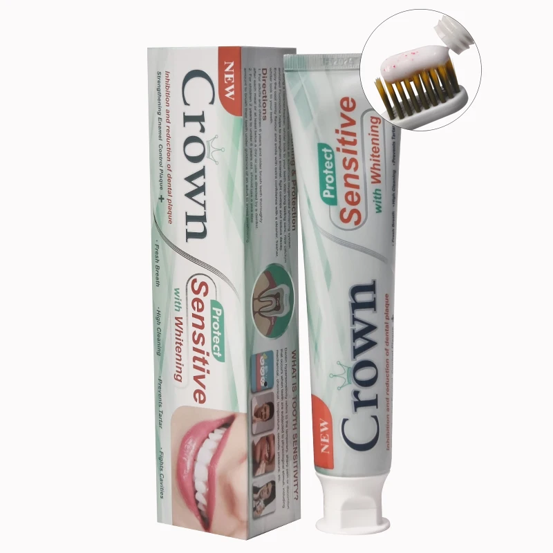 Wholesale Custom Private Label Adult Fluoride Sensitive Whitening Fresh Breath Toothpaste Manufacturer