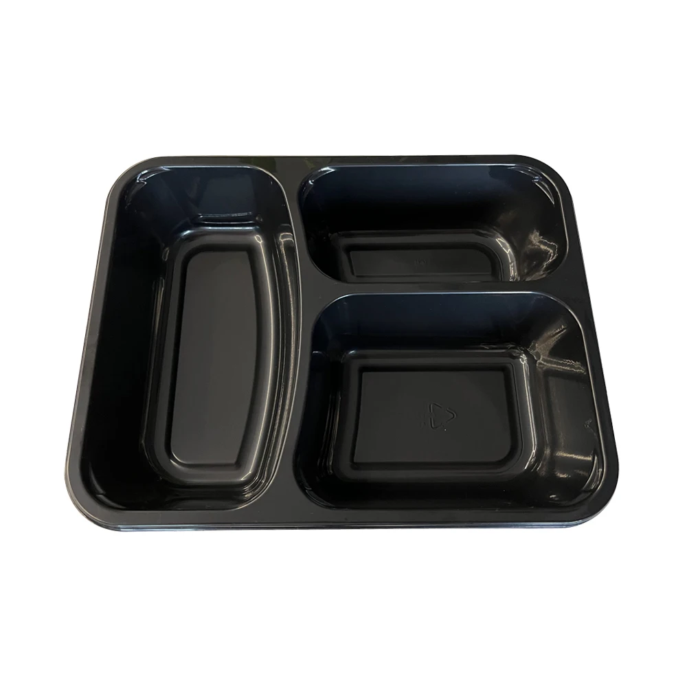 Wholesale Airline Cpet Tray 1 2 3 Compartments CPET Tray Inflight Catering Plastic CPET Food Tray