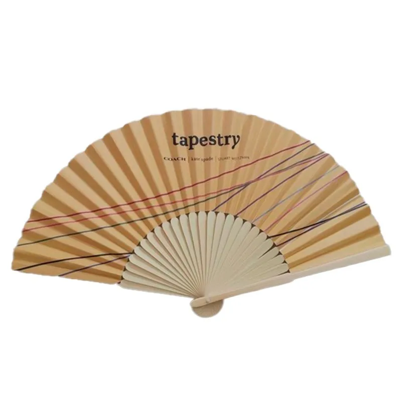 2024 High Quality Personalized Bamboo Hand held fan Custom printed Logo folding fan Wholesale fan