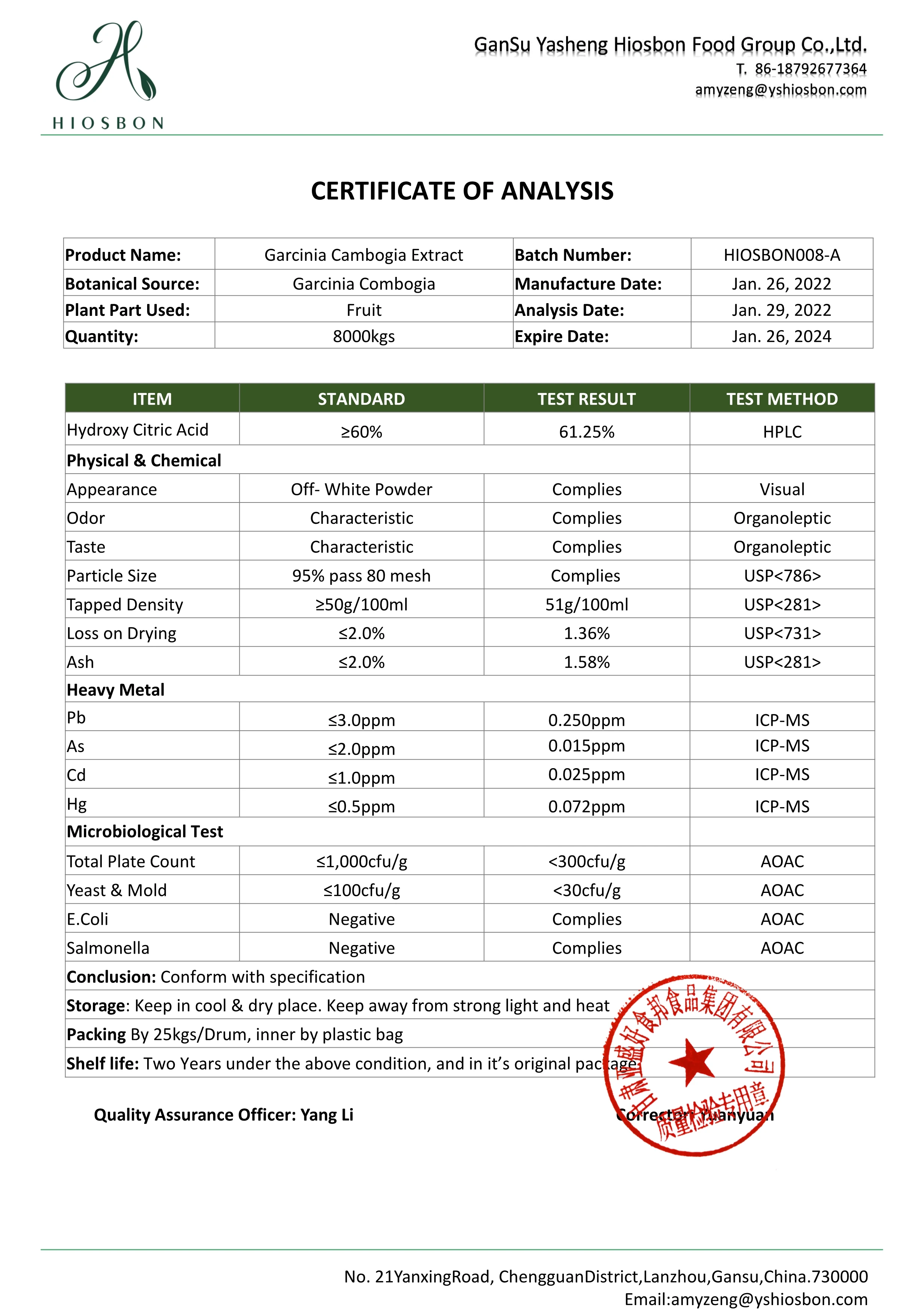 Factory supply best price Garcinia Cambogia Extract Powder capsules HCA  For Weight Loss