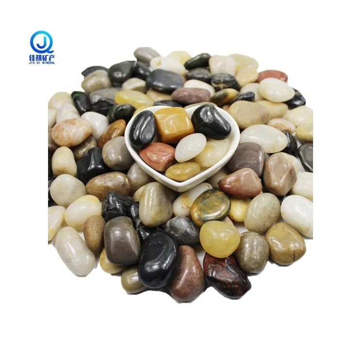 Mixed Cobbles &Pebbles for garden cheap/river stone pebbles landscape stone garden pebbles