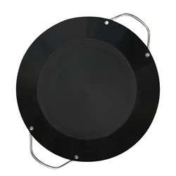 Double ears Spanish small sheet metal carbon steel frying cooking rice baking pan paella pan