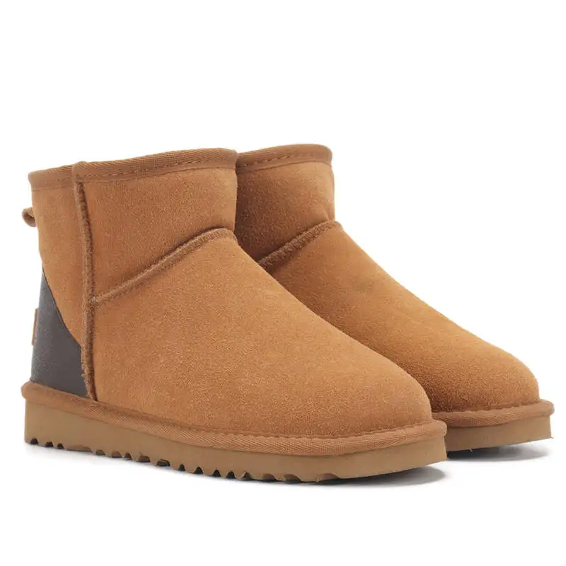 Best selling fashion luxury australia wool warm ankle snow shoes women winter fur boots