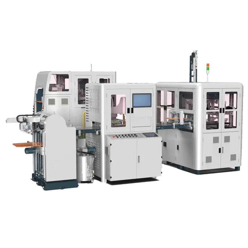 Semi-automatic Rigid Box Making Machine , Grey board Cutting and Gluing Machine