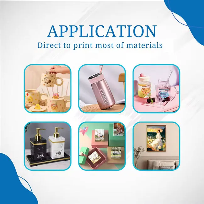 2024 hot selling Visual-Tex hIgh resolution ang high speed a3 uv dtf printer varnish transfer sticker printing