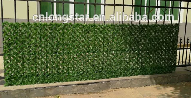 Plastic PVC Green Artifical Hedge Fence