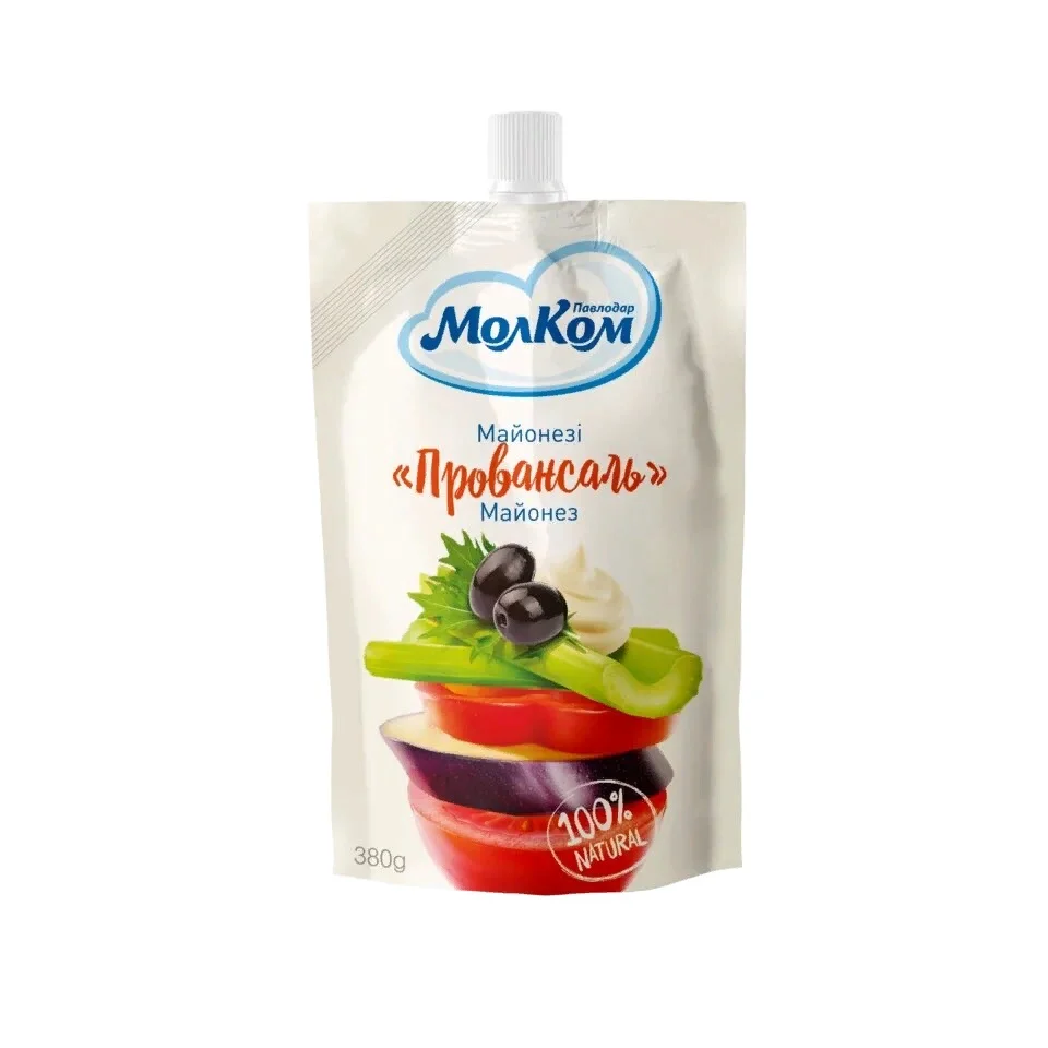 Top Quality 190 gram Natural Salad Sauce Mayonnaise in doypack from Kazakhstan manufacturer wholesale price