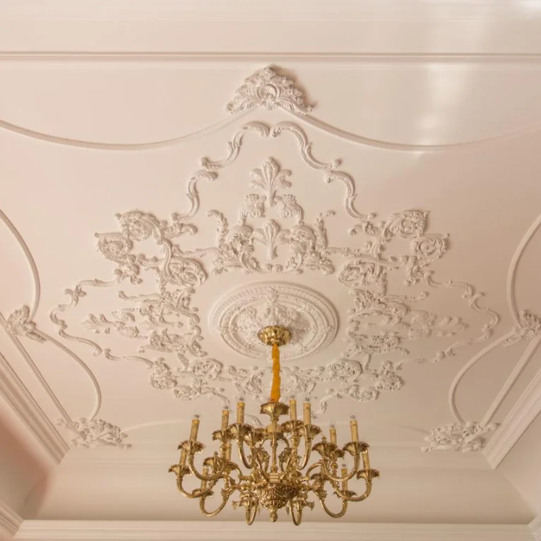 High density interior plastic cornice moulding wall frame moulding decoration PU plaster coving by designer