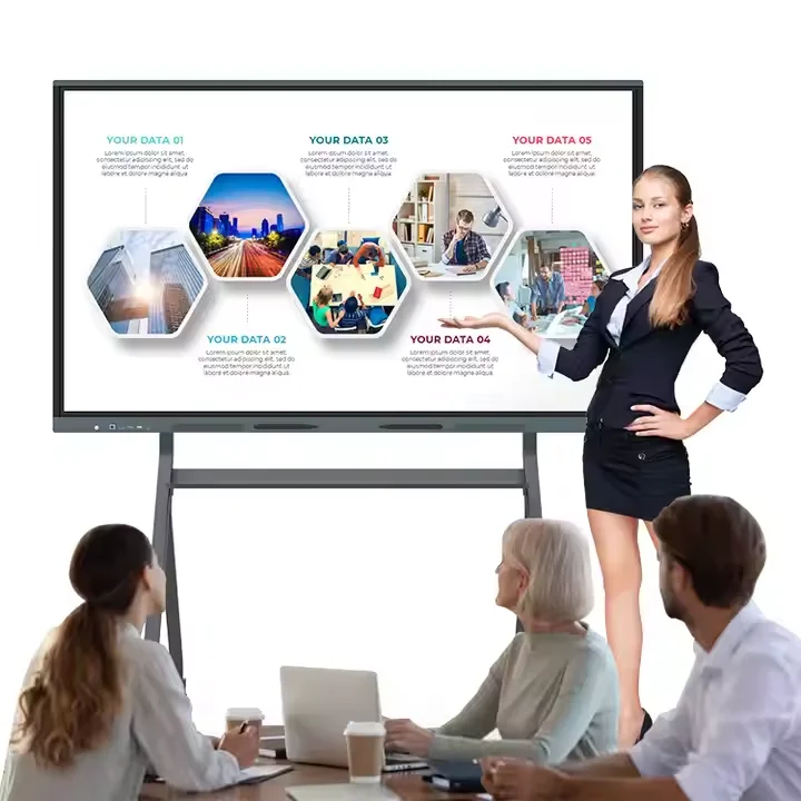 4K Android windows System Lcd Interactive Whiteboard Smart Board Touch Screen Display Boards for School Office