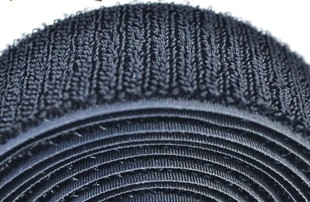 
16mm-100mm black and white unnapped unbrushed loop for camera bags and baby care equipment 