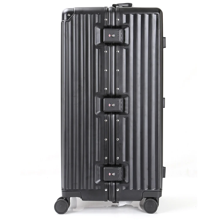 New 100% PC Bowling Suitcase with Aluminum Frame TSA Lock Mute Wheels-Unisex Trolley Case with Caster Wheels Holds 2-3 Bowls