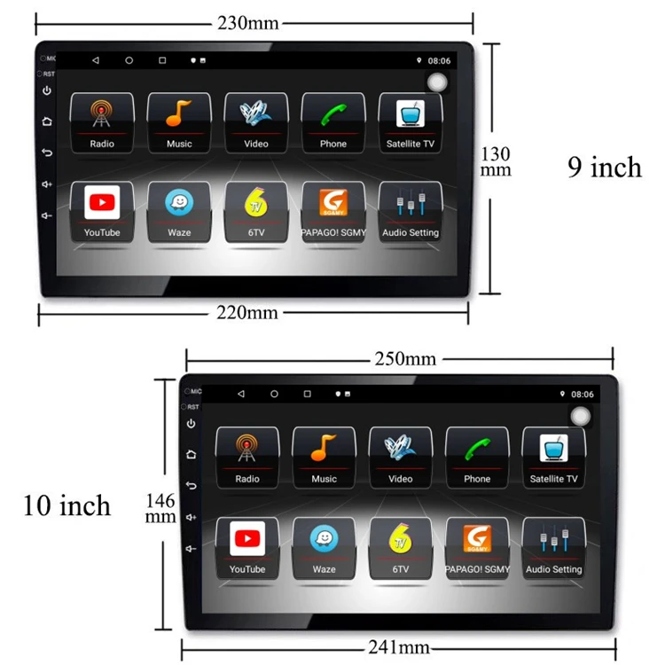 10.1 inch android car stereo dvd player gps navigation system for toyota RAV4 2014-2016 with steering control