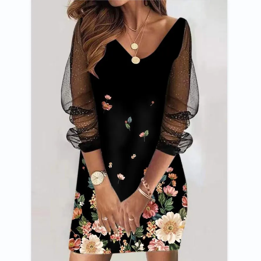 Wholesale Womens Plus Size Summer & Spring  Cheap Ladies Elegant Clothes Apparel Casual Dresses Women