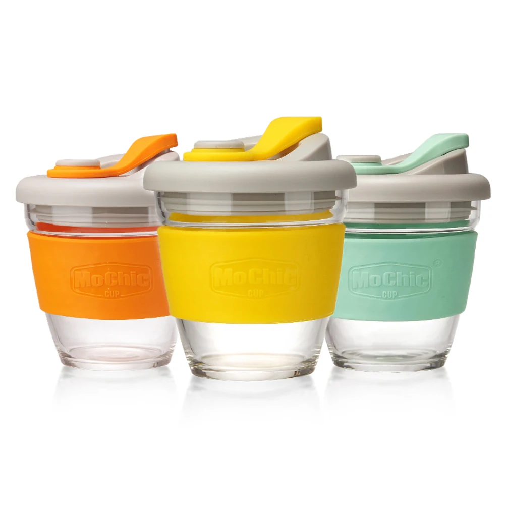 Custom Logo Mochic Hot Selling 8oz 227ml Borosilicate Glass Coffee Cup Mugs